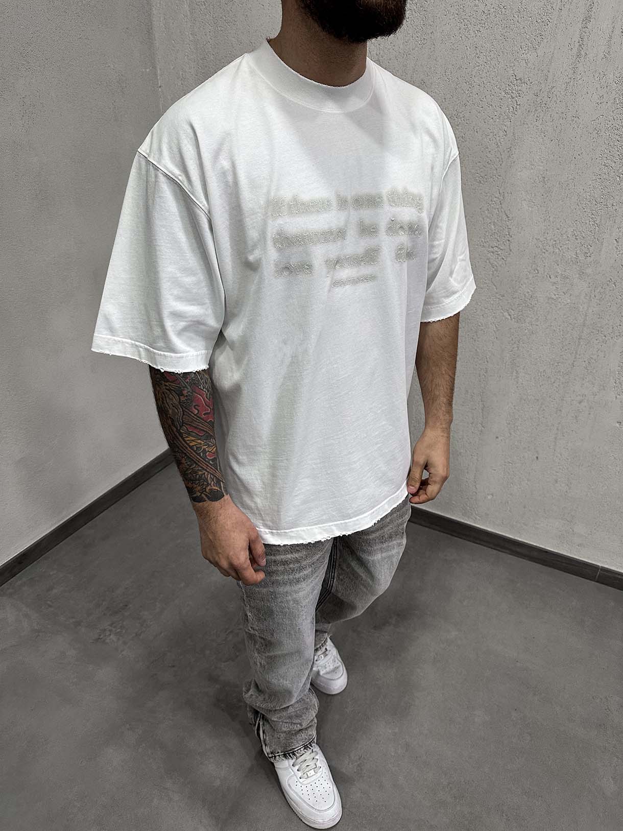 Love Yourself Tee Destroyed