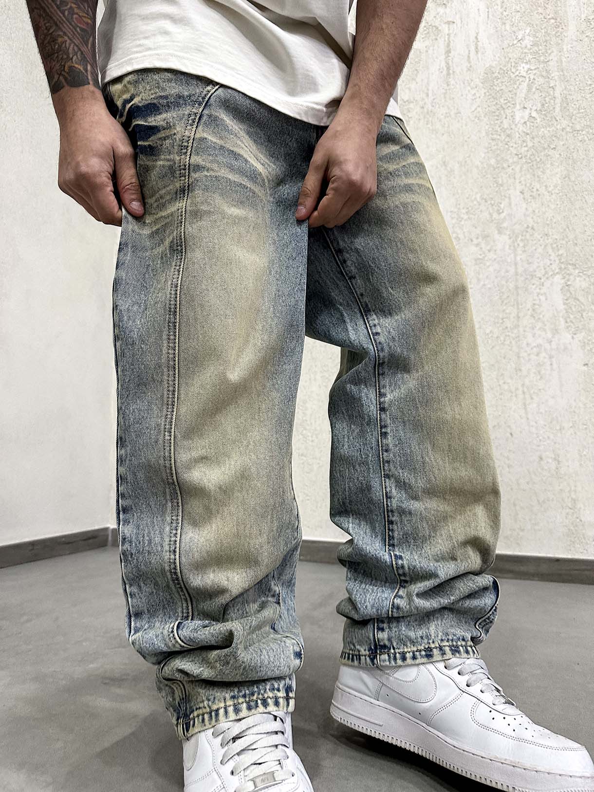 Baggy Total Line Wash Sabbiato