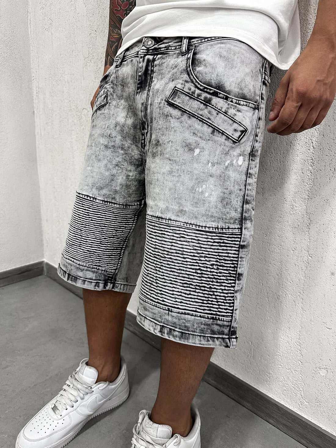 Shorts Grey Sprayed