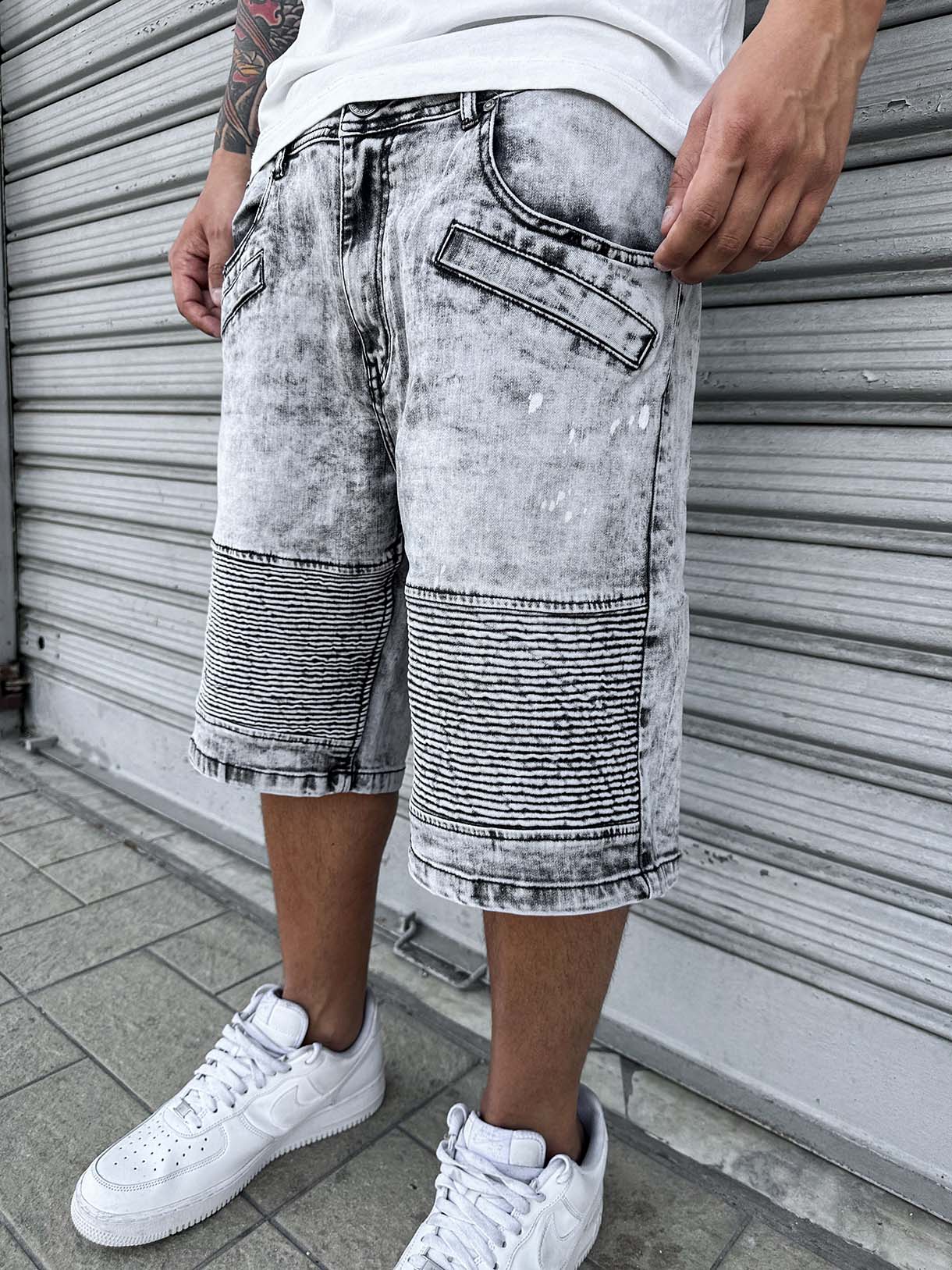 Shorts Grey Sprayed
