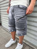 Shorts Four Zip Grey