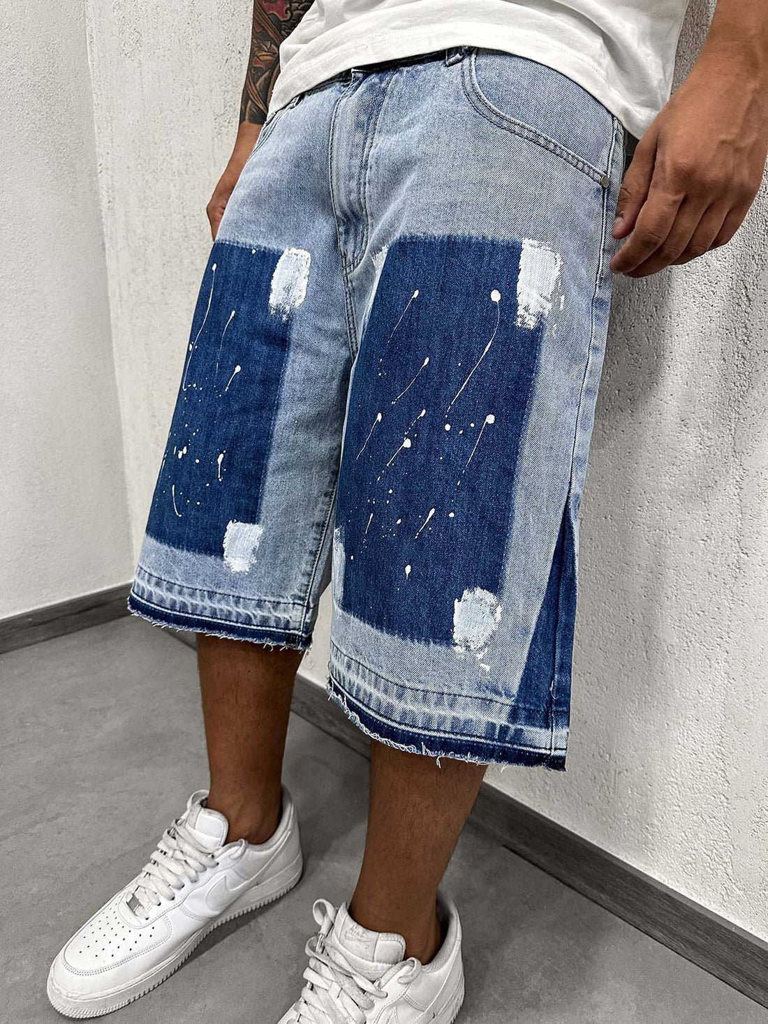 Flare Shorts Paint Clear