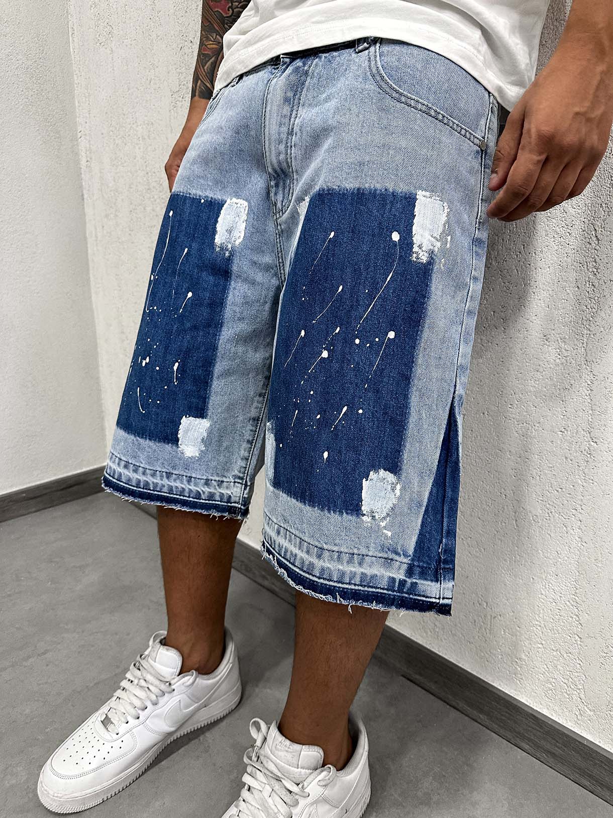 Flare Shorts Paint Clear
