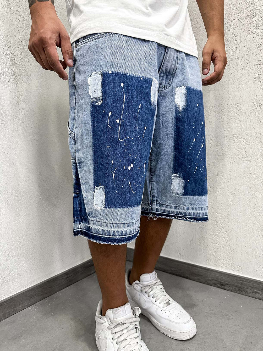 Flare Shorts Paint Clear