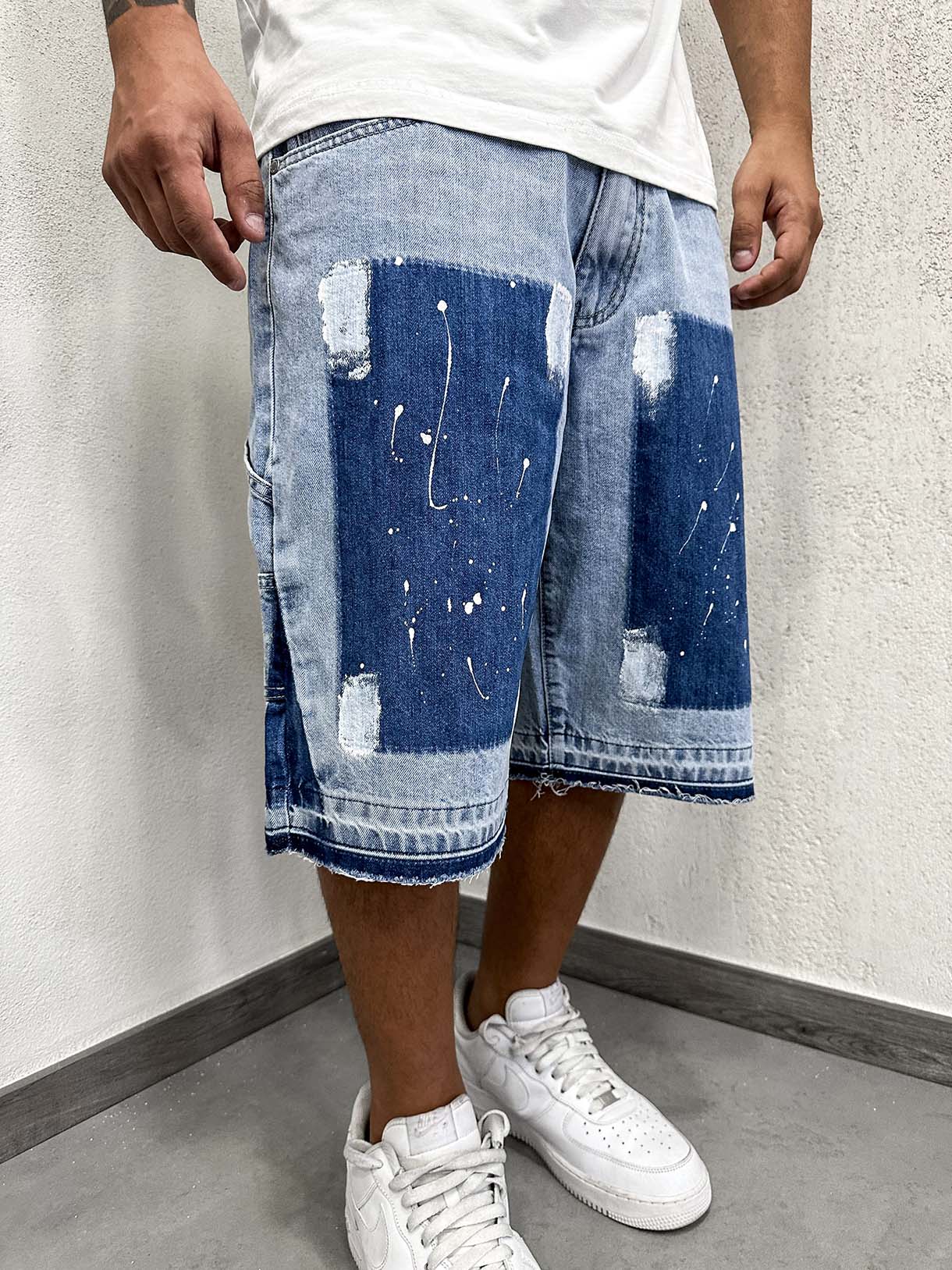 Flare Shorts Paint Clear