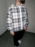Camicia Quadri Destroyed Black