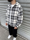 Camicia Quadri Destroyed Black