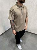 Polo Zip Tessuto Comfort