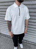 Polo Zip Tessuto Comfort