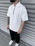 Polo Zip Tessuto Comfort