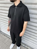 Polo Zip Tessuto Comfort